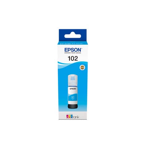 Serbatoio inchiostro 102 Epson ciano  C13T03R240